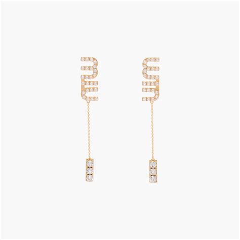 miu miu earrings 2018|miumiu pendant earrings.